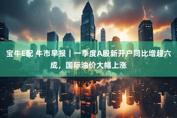 宝牛E配 牛市早报｜一季度A股新开户同比增超六成，国际油价大幅上涨