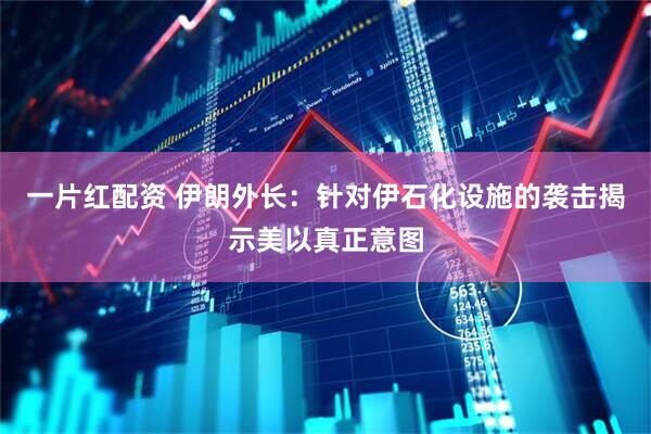 一片红配资 伊朗外长：针对伊石化设施的袭击揭示美以真正意图