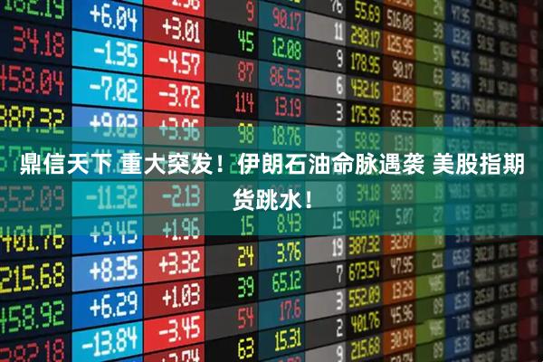 鼎信天下 重大突发！伊朗石油命脉遇袭 美股指期货跳水！